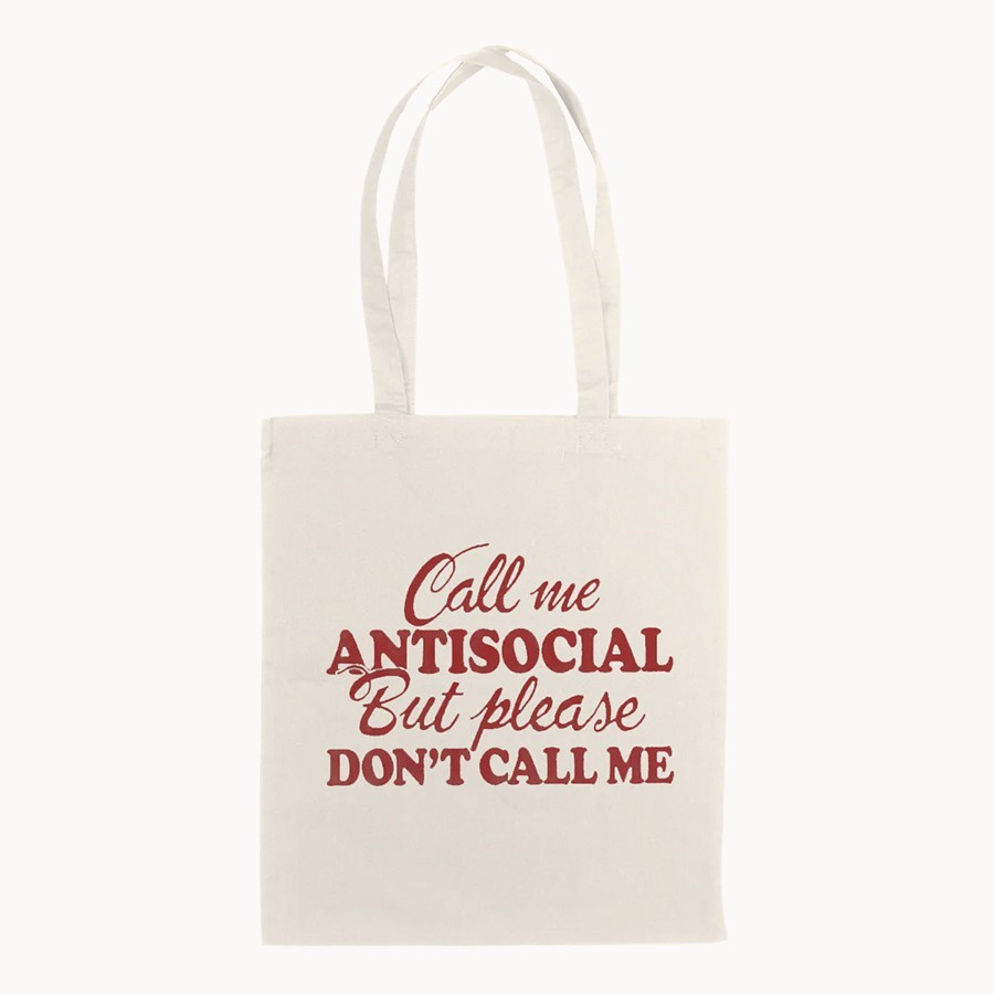 Antisocial Recycled Totebag - Sepulcro