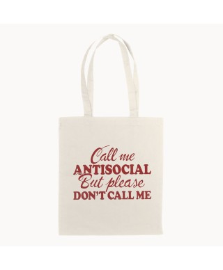 Antisocial Recycled Totebag - Sepulcro