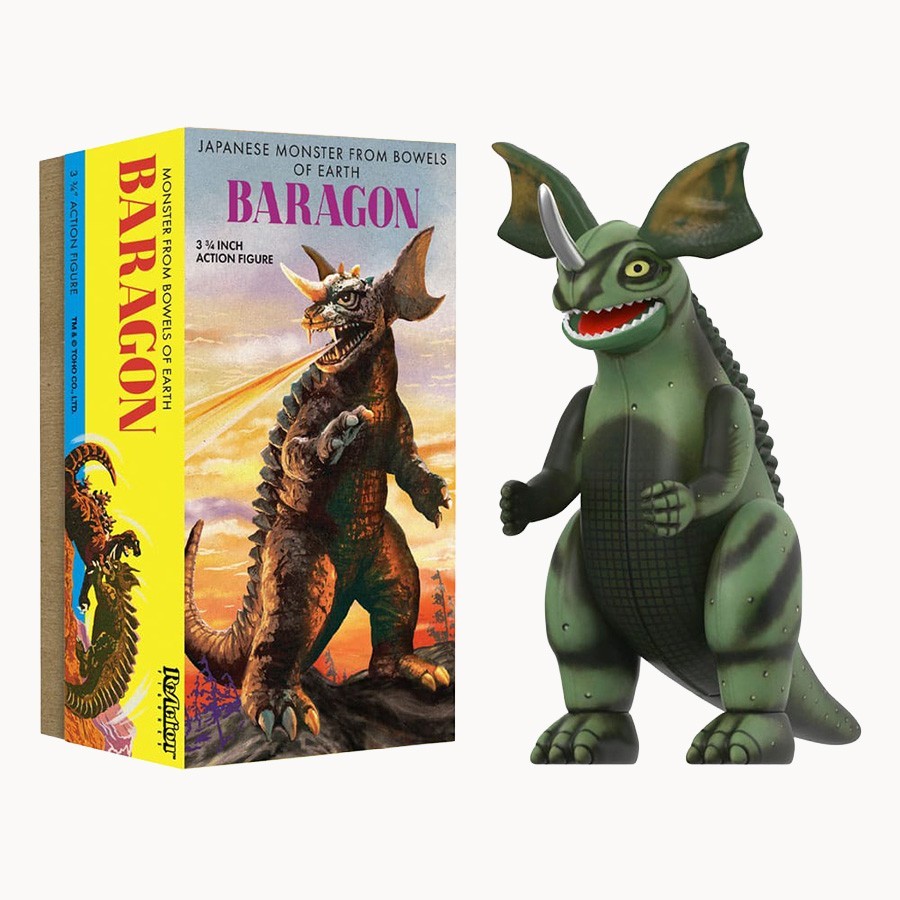 Figura Toho ReAction Wave 01 (Retro Tin) Baragon (Marusan Tin)- Super7