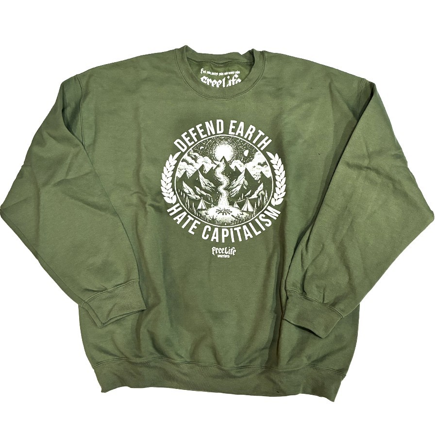 Sudadera Defend Earth Hate Capitalism - Freelife