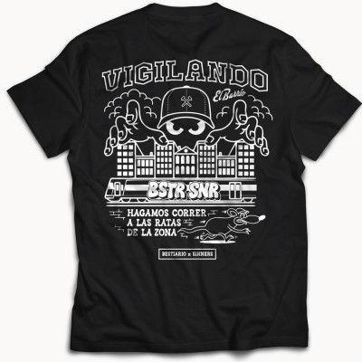 Camiseta Vigilando el barrio - Bestiario x Sinners