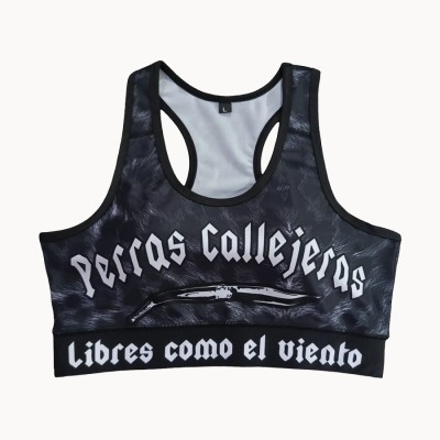 Top Black Leopard - Perras Callejeras