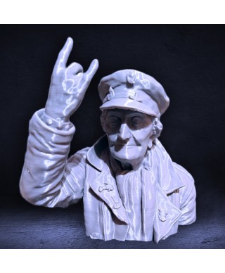 Estatua Abuela Rockera - Vallekas Custom