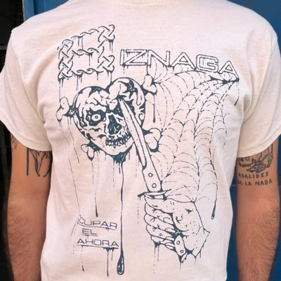 Camiseta "Ocupar el ahora" Blanca - Biznaga