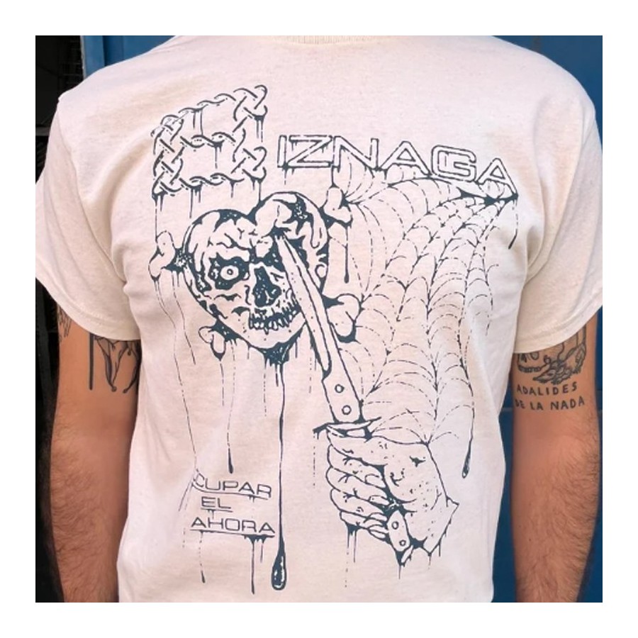 Camiseta "Ocupar el ahora" Blanca - Biznaga