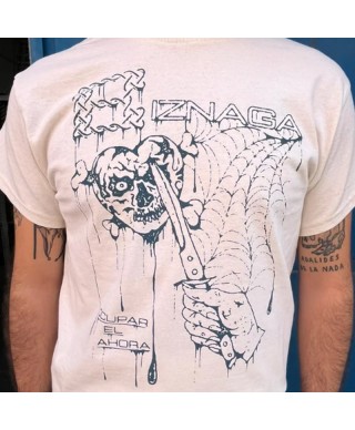 Camiseta "Ocupar el ahora" Blanca - Biznaga