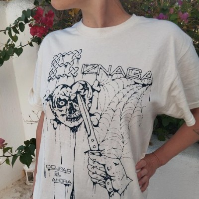 Camiseta "Ocupar el ahora" Blanca - Biznaga