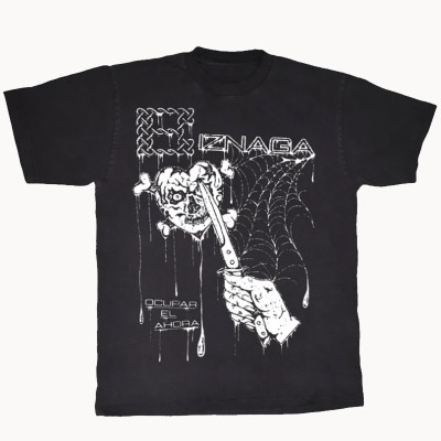Camiseta "Ocupar el ahora" Negra - Biznaga