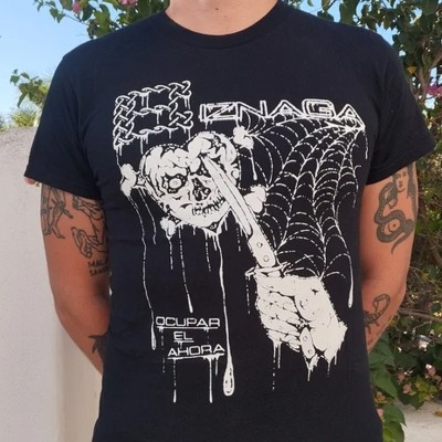 Camiseta "Ocupar el ahora" Negra - Biznaga
