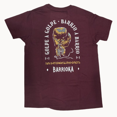 Camiseta Golpe a Golpe unisex granate - Barrioka