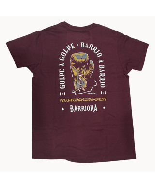 Camiseta Golpe a Golpe unisex granate - Barrioka