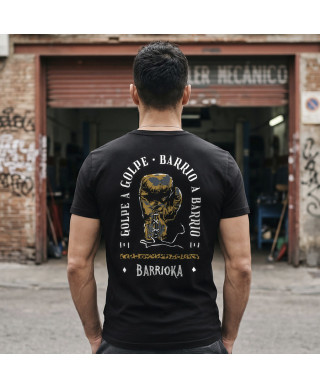 Camiseta Golpe a Golpe unisex negra - Barrioka