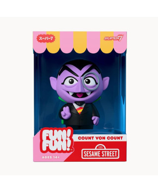 Barrio Sésamo Figura Soft Vinyl Fun! Fun! Wave 01 - Count von Count  - Super7