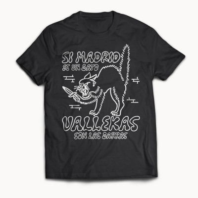 Camiseta Si Madrid es un gato, Vallekas son las garras - We Resist