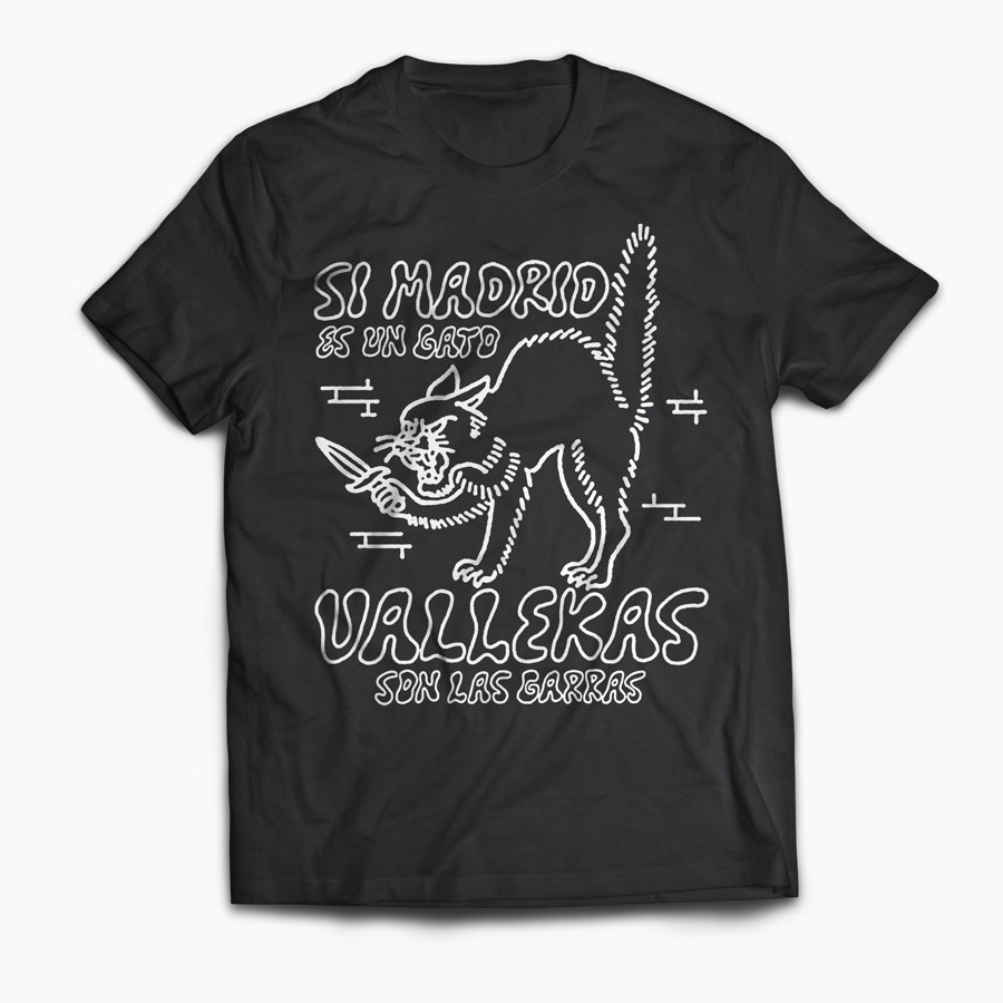 Camiseta Si Madrid es un gato, Vallekas son las garras - We Resist