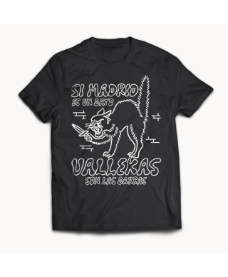 Camiseta Si Madrid es un gato, Vallekas son las garras - We Resist