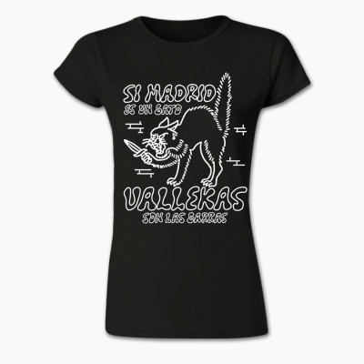 Camiseta Si Madrid es un gato, Vallekas son las garras Mujer - We Resist