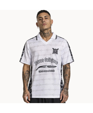 Camiseta Fútbol Blanca Perros Callejeros