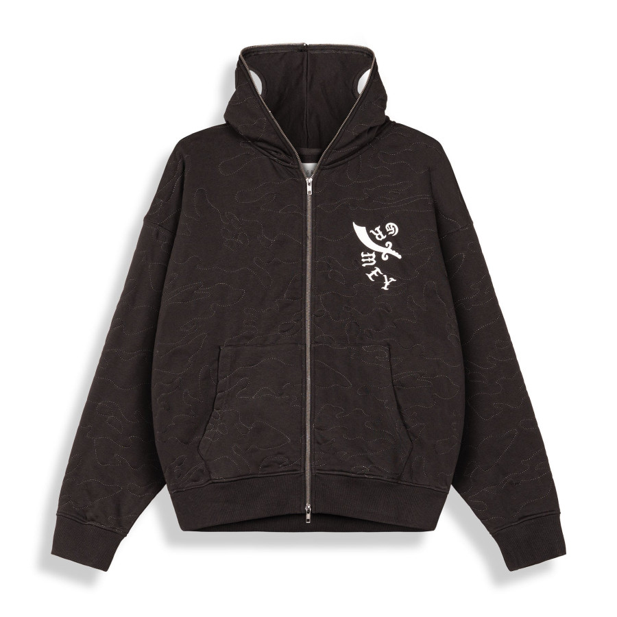 Sudadera Odd Cutlass Zipper Black - Grimey