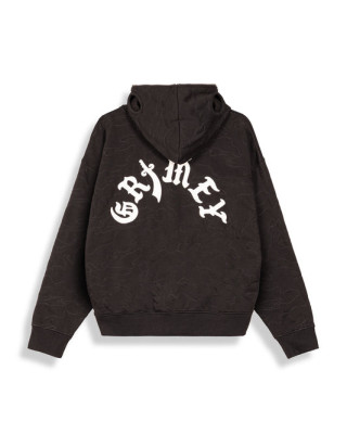 Sudadera Odd Cutlass Zipper Black - Grimey