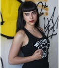 Camiseta Welcome to Madrid negra chica - Bloodsheds