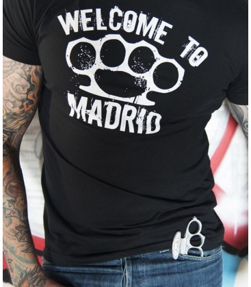 Camiseta Welcome To Madrid Negra - Bloodsheds