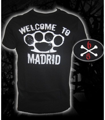 Camiseta Welcome To Madrid Negra - Bloodsheds