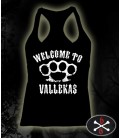 Camiseta Welcome to Vallekas negra chica - Bloodsheds
