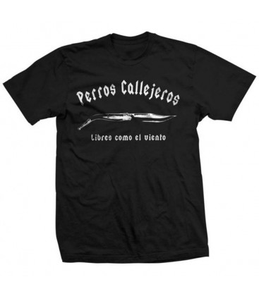 Camiseta negra perros callejeros - PERROS CALLEJEROS
