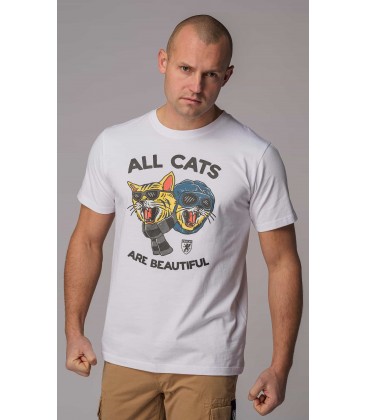 T-shirt “Cats” White - PgWear