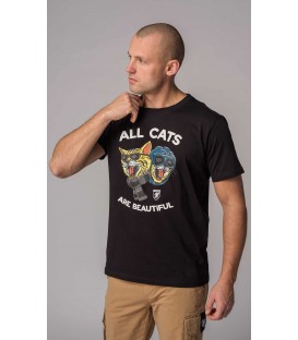 T-shirt “Cats” Black - PgWear