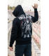 Full Face Hoodie “Never Walk Alone” Black - PgWear