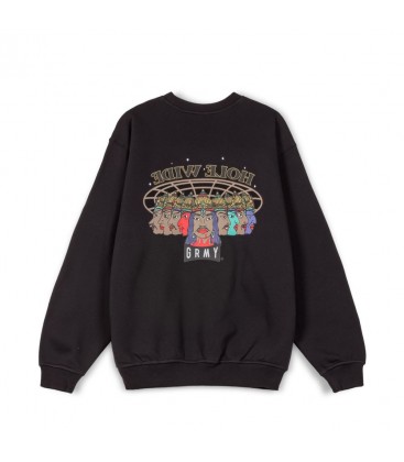 SUDADERA GRIMEY BACK AT YOU VINTAGE CREWNECK - BLACK | FW23