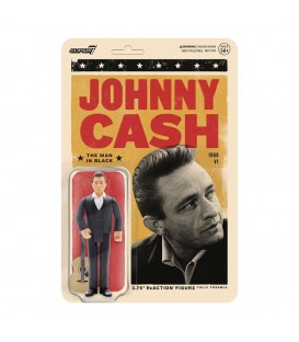 Johnny Cash ReAction Figure The Man In Black  - Super7