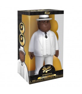 Notorious B.I.G. Vinyl Gold Figura Biggie Smalls White Suit 30 cm 