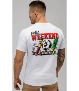 T-shirt “Hello weekend” White- PgWear